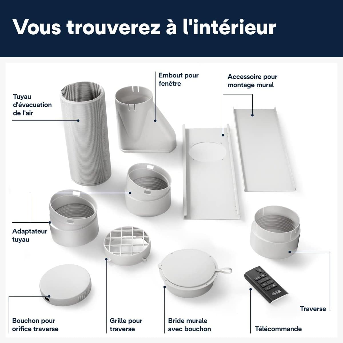 Pinguino PAC EX120 Silent — 11500 BTU noir — vue 3