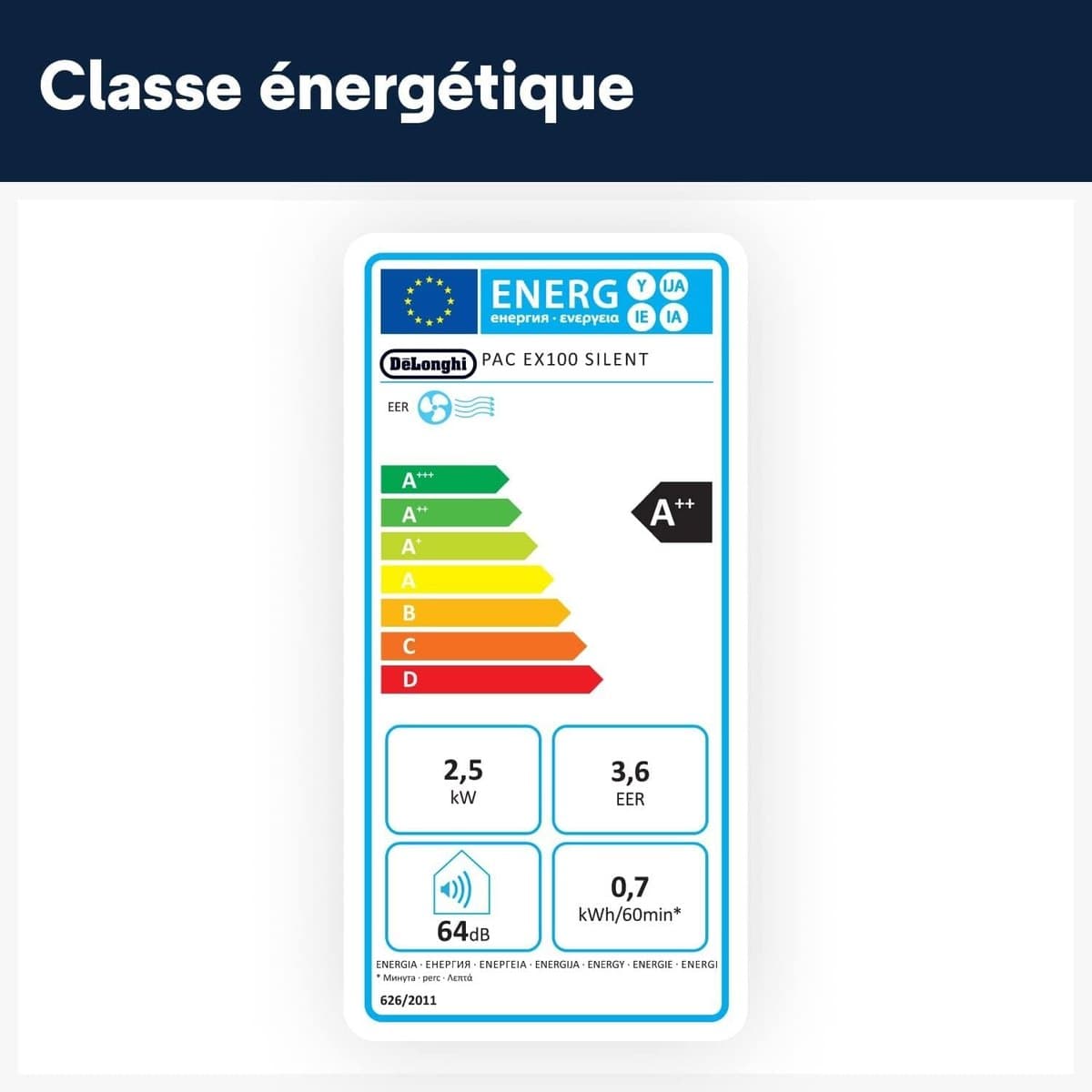 Pinguino PAC EX100 Silent — 10000 BTU (A++) — vue 2
